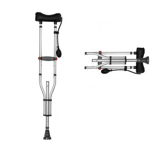 2024 New Products Foldable Air Inflatable Medical Axillary Crutch Cane Underarm Crutch Walking Aid Stick