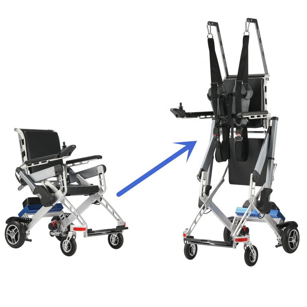 Handicapped Multi-function Standing Assistance Robot Power Wheelchair Standing Walking Rehabilitation Electric Wheel Chair