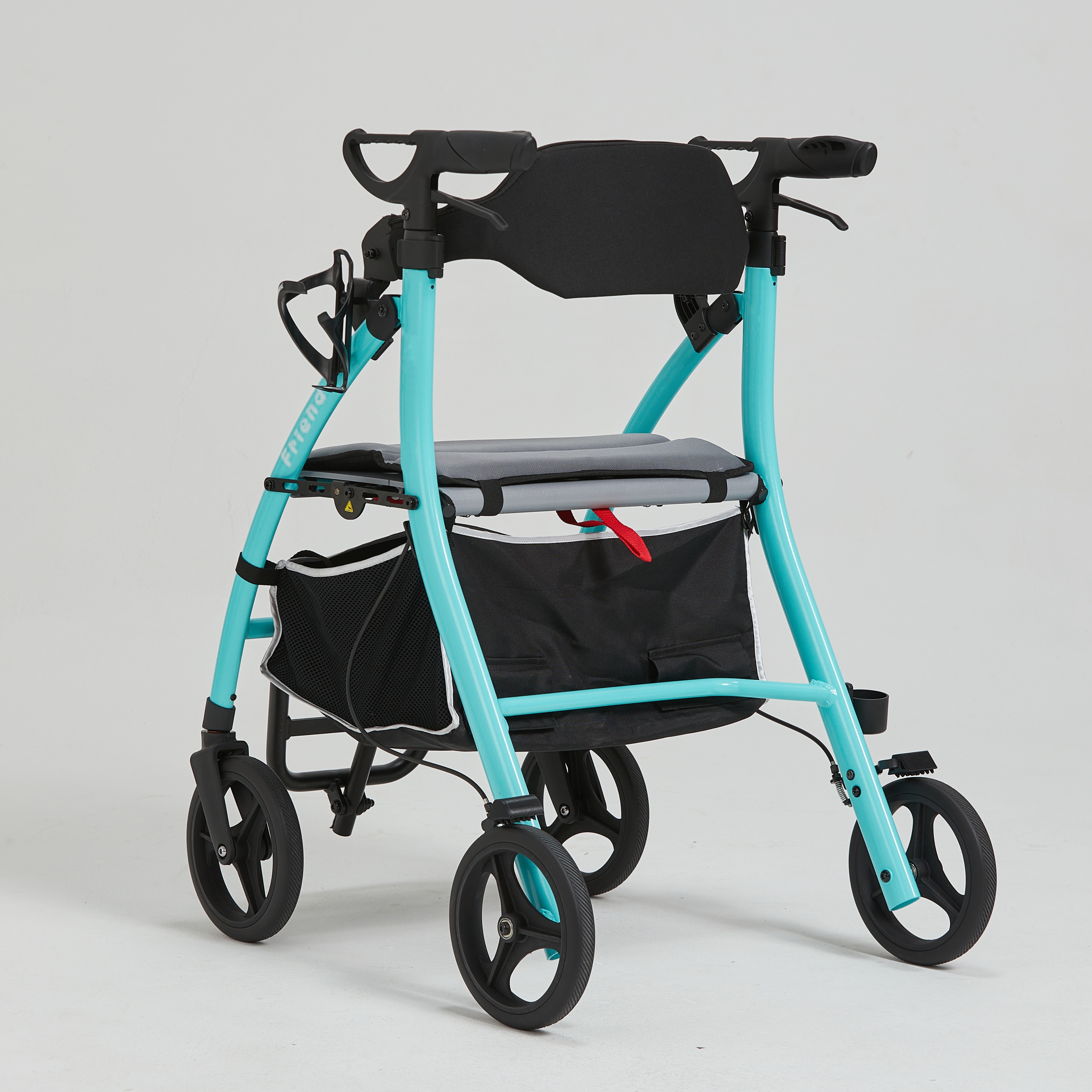 Lightweight 4 wheel Best Rolling Walker rollator with seat Foldable walker walking Aids assistance for the seniors