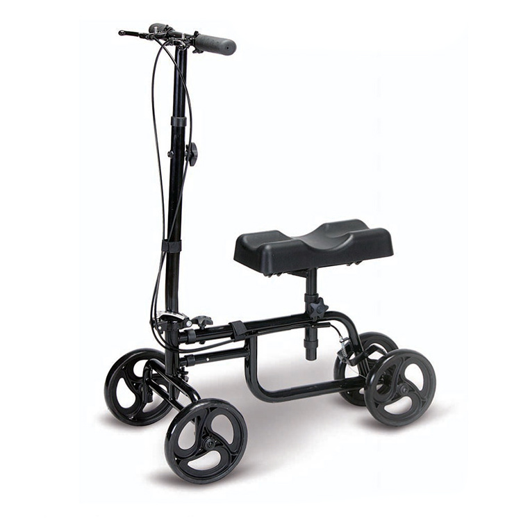 Steel Frame Folding Adult Knee Rollator adjustable Walker