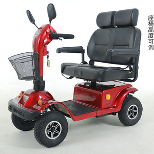 48V 20Ah off road 4 wheel two seat 500W electric power mobility scooter for seniors adult and disabled