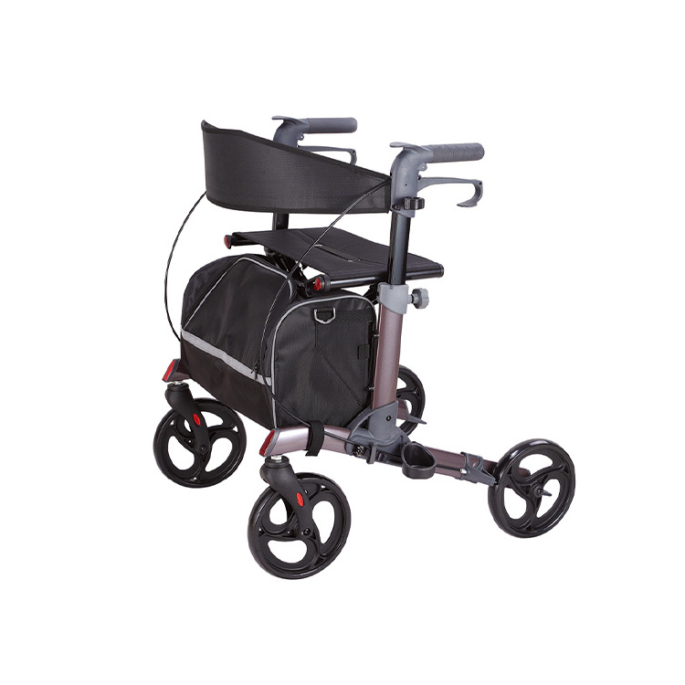 Adjustable  Lightweight Shopping Rollator Walker for Adult  with Seat