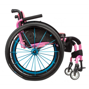 Lightweight Pink Manual Sports Wheelchair for Adult Training