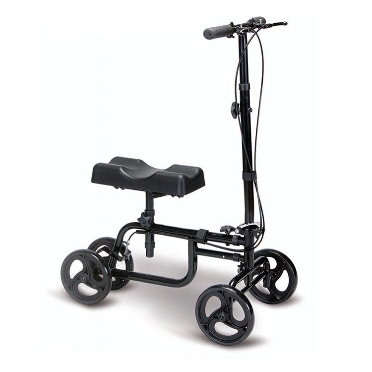 Steel Frame Folding Adult Knee Rollator adjustable Walker