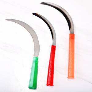 Agricultural mowing tools plastic handle scythe oil palm sickle grass sickle for sale