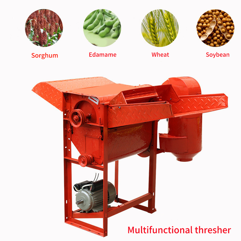 Sorghum thresher Multifunctional rapeseed thresher household rice soybean wheat threshing machine small rice threshing machine