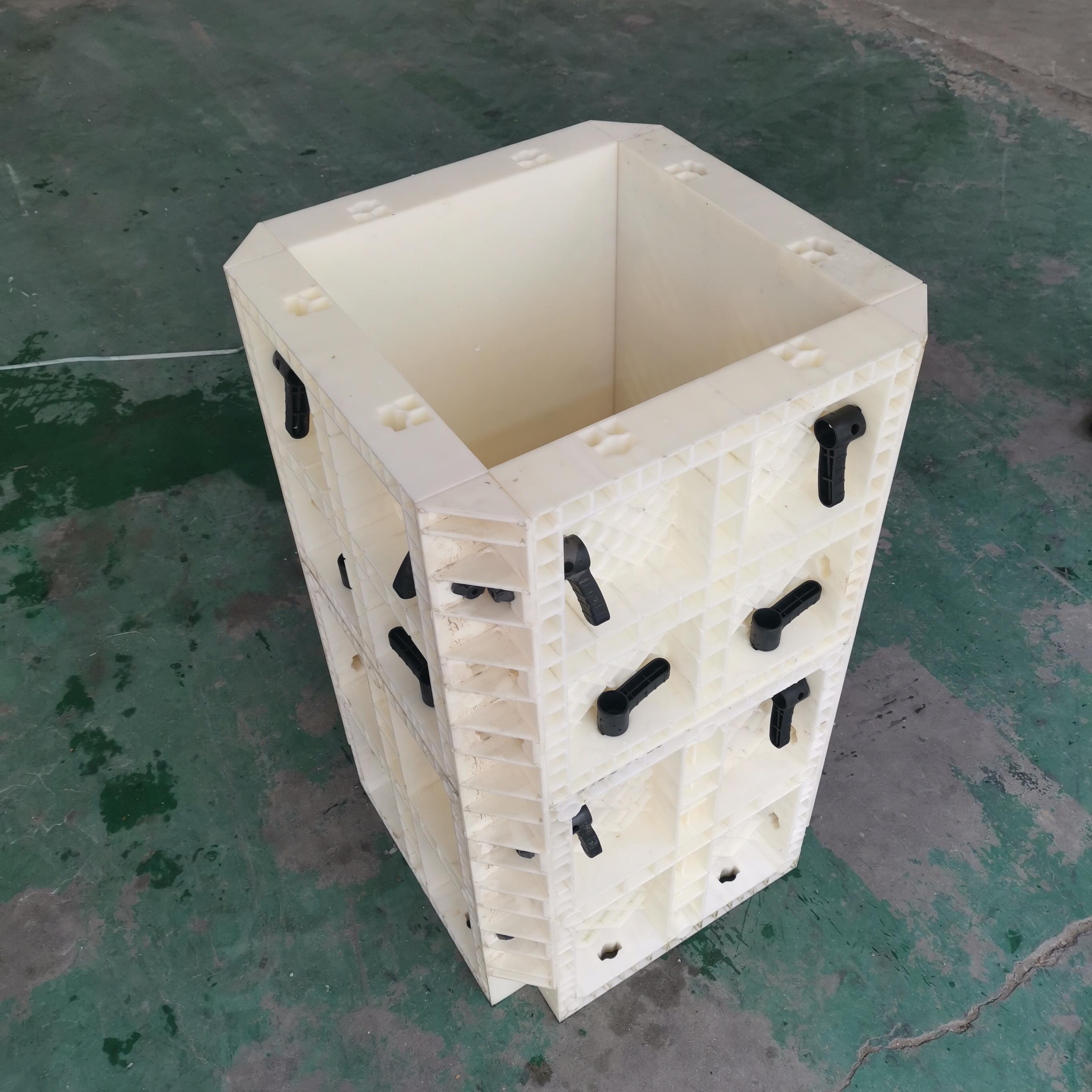 Plastic PP fiberglass mold for cast-in-place concrete