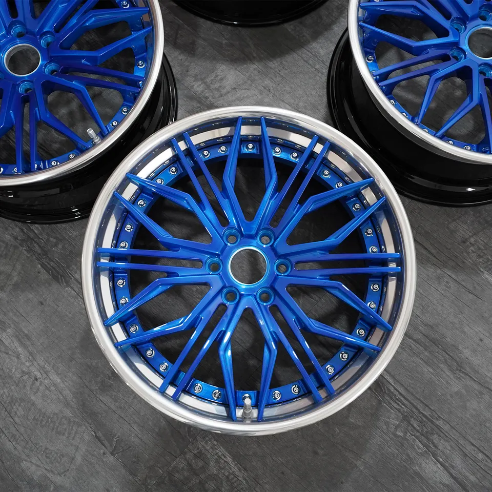 Custom 12-32 inch Aluminum 6061-T6 18 inch 20 inch 22 inch 3 piece forged rims for Porsche panamera Bens