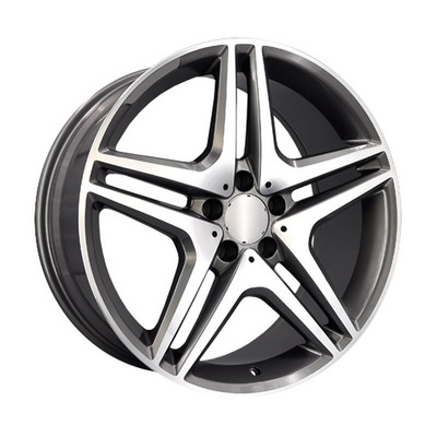 Hot selling silver casting car rims 16 17 18 19 20 21 22 inch aluminum alloy star shaped wheels rims with pcd 5x112 for benz