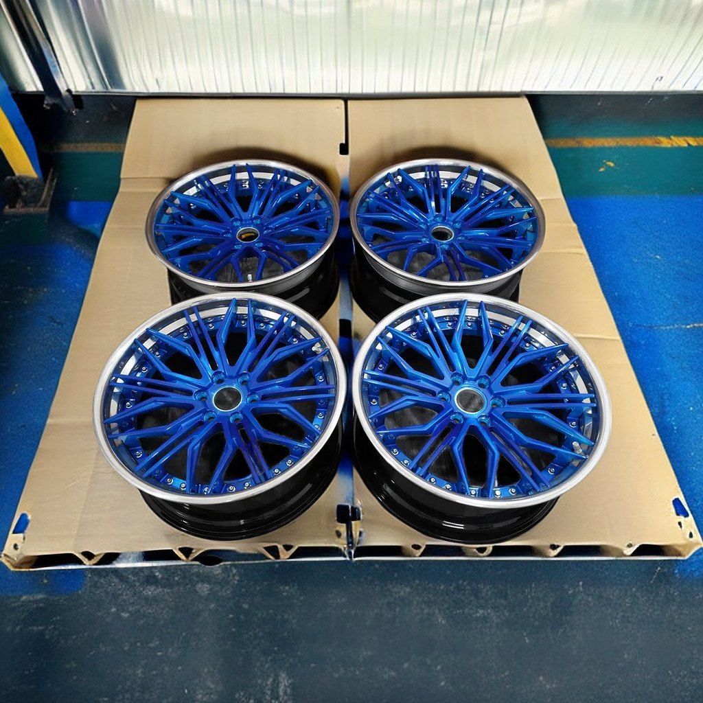 Custom 12-32 inch Aluminum 6061-T6 18 inch 20 inch 22 inch 3 piece forged rims for Porsche panamera Bens