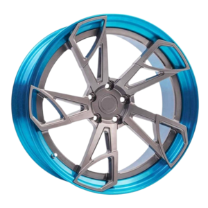 custom Passenger car rims 2 piece Forged Wheel Alloy 18/19/20/21/22/23/24 Inches Car Rim Aviation Aluminum 6061Blue