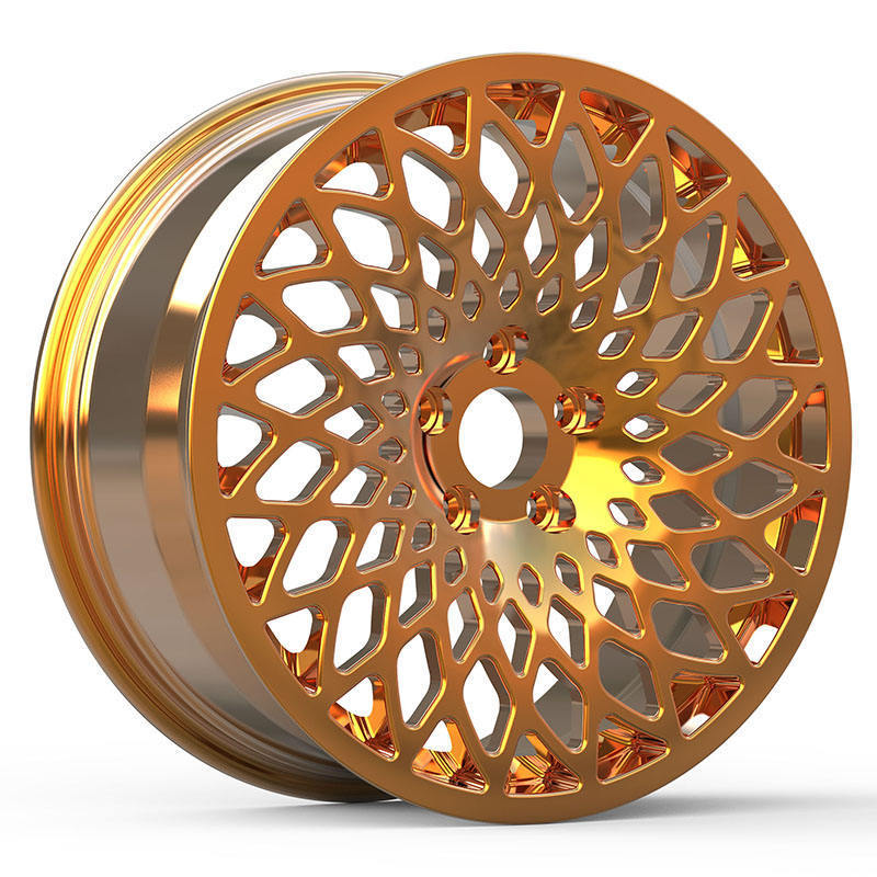 New design passenger car wheels rims  17 inch 18inch wheel gold hub Monoblock forged rims for Ford Civic Artez Golf Aud