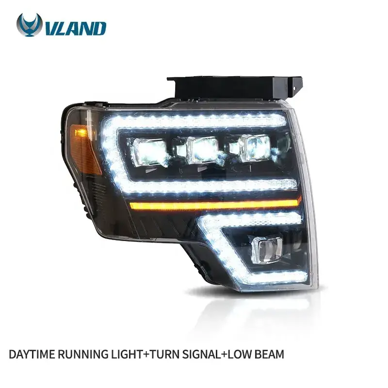 Factory Wholesale Front Lamp Start up Animation DRL Raptor Full LED Headlights For Ford F150 2009-2014