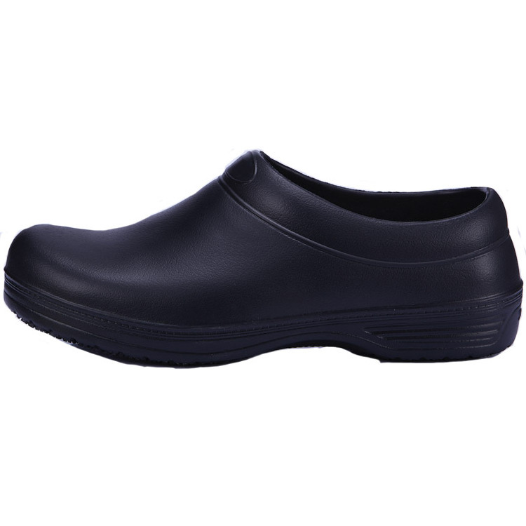 Black Slip Resistant Rubber Kitchen Sensfoot Chef Shoe With Recycle Environmental EVA