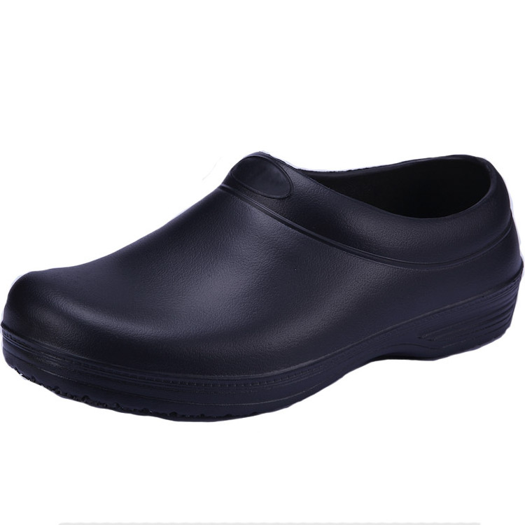 Black Slip Resistant Rubber Kitchen Sensfoot Chef Shoe With Recycle Environmental EVA