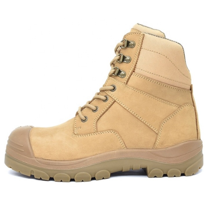 Steel Toe Nubuck Leather Rubber Work Footwear Safety Shoes Boots With Manufacturer