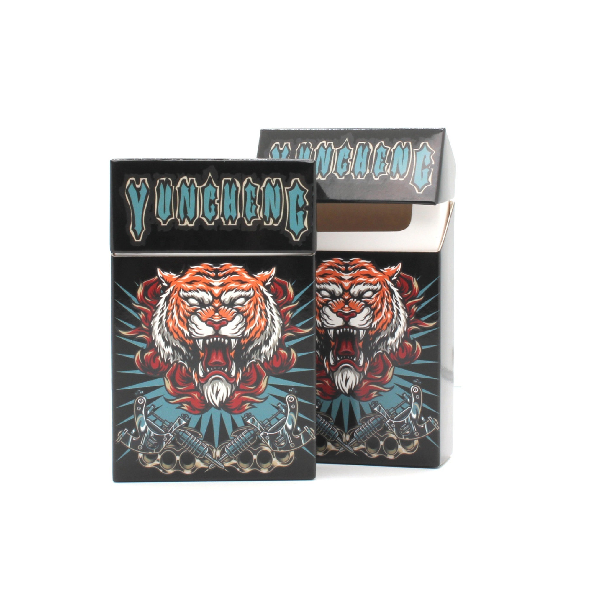 Wholesale Custom Printing Blank Cigarette Boxes Tobacco Flip Cover Packaging Paper Boxes