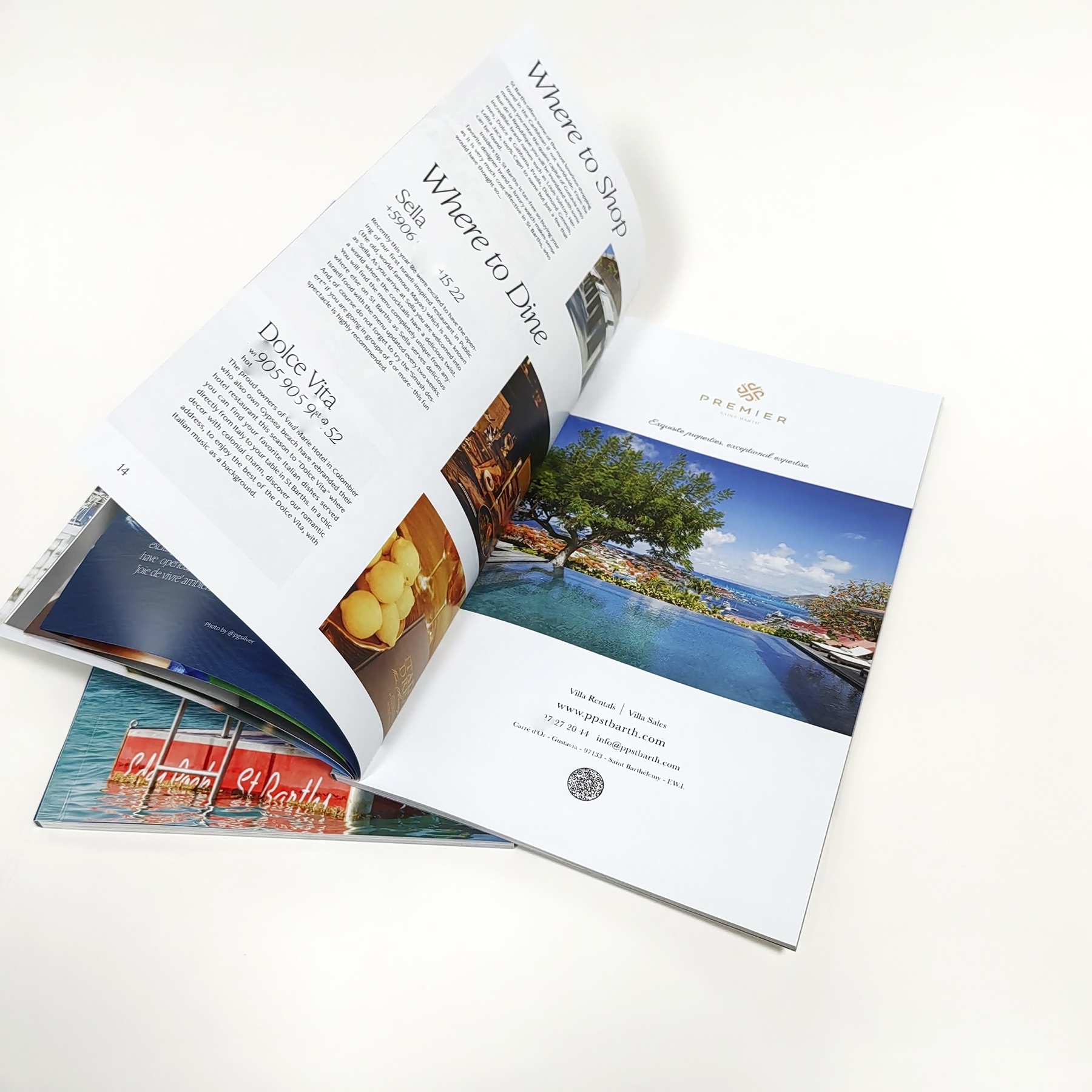 Customized Printing Glossy Lamination Magazine Full Color Softcover Catalog Brochure Handbook Guide Book