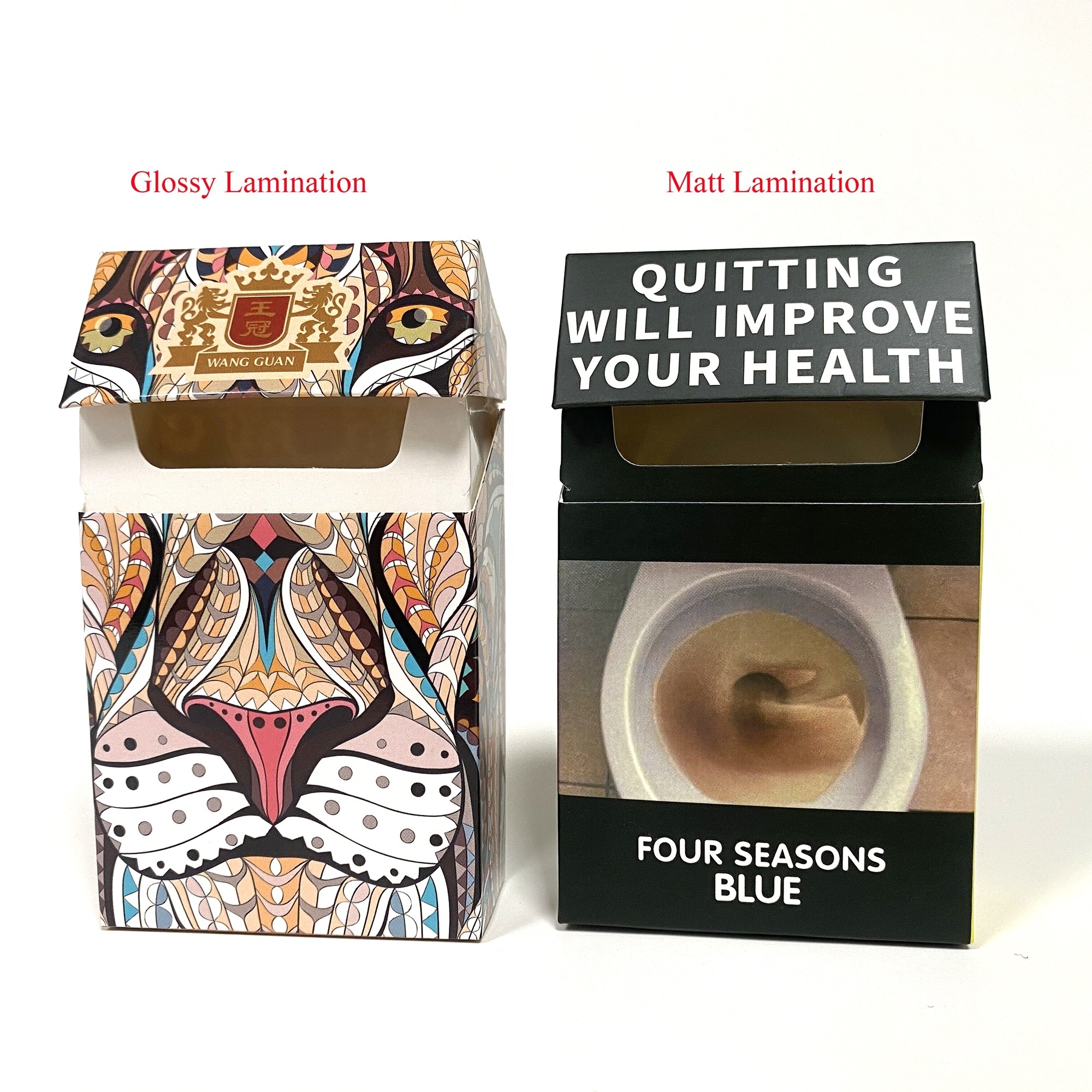 Custom Artpaper Cigarette Carton Box Package Carton tobacco Paper Package Box