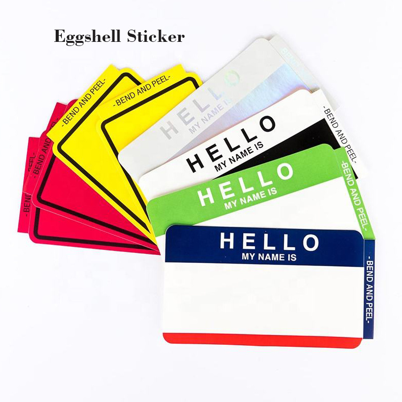 Custom blank color Hologram a4 white vinyl eggshell sticker paper sheet ...