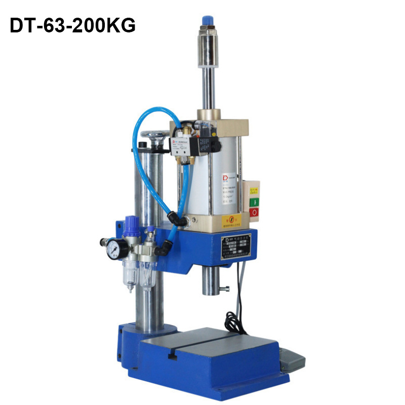 200kg Pneumatic Punching 63 Type Bench Power Press High Precision Riveting Machine Hole Machines Small Pneumatic Press