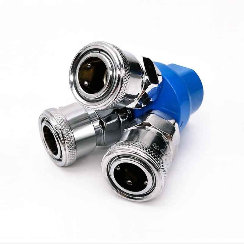 C type Quick Coupler 2 way 3way  Y-Type Air Nitto Coupler Metal Push In Pneumatic fittings