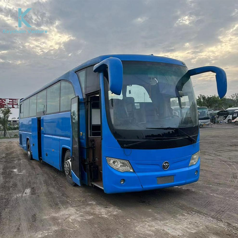 Luxury Coach Double Doors 55 Seats Coaches Second Hand Bus Diesel Engine Buses BJ6129U8BJB-3