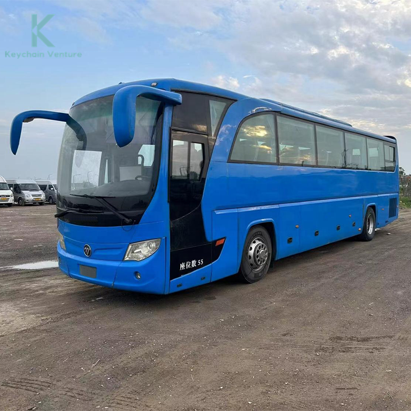 Luxury Coach Double Doors 55 Seats Coaches Second Hand Bus Diesel Engine Buses BJ6129U8BJB-3