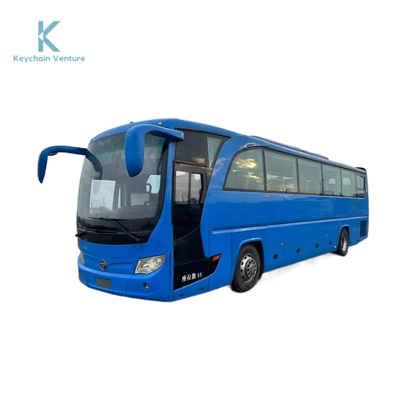 Luxury Coach Double Doors 55 Seats Coaches Second Hand Bus Diesel Engine Buses BJ6129U8BJB-3