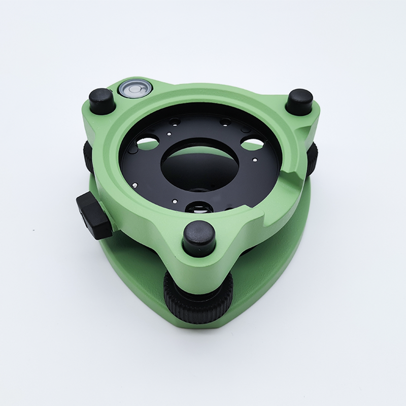 2024 green tribrach for total station use three jaw surveying instrument base without optical plummet accessory