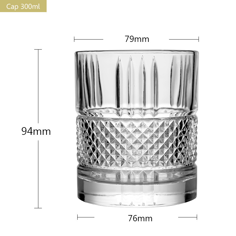 OEM Factory stock now Hot Selling Wholesale Custom Crystal Clear Old Fashion Whiskey Glass