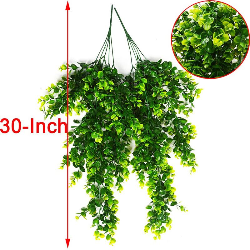 Hanging Plastic Plants Artificial For Home Indoor Outdoor Shelf Wall Garden Decor Green Wall Plants Wall Artificial