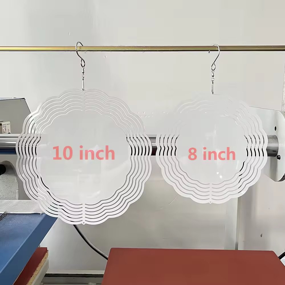 wholesale sublimation wind spinner blank for garden christmas decor wind spinners sublimation blank 8 inch 10 inch