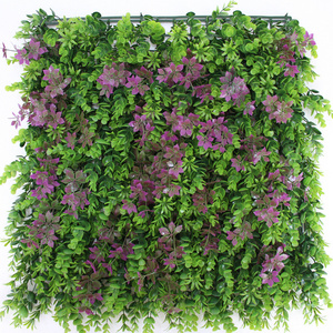 Garden Artificial Decoration Plants Vertical Garden Decoration Hanging Plastic Greenery Artificial Plant Wall Panel