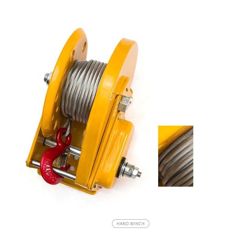 mini anchor hand operated winch  small manual hand winch