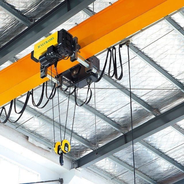 Light Duty Top Roof Traveling Motor Driven Electric Hoist 2.3 ton Single One Beam Girder Overhead Bridge Crane for sale