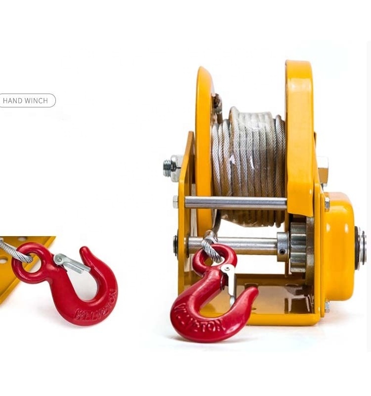 mini anchor hand operated winch  small manual hand winch