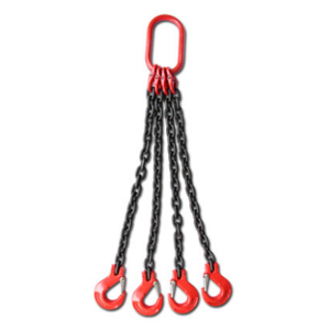 High Quality Four Legs Lifting Chain Sling Black Painted Steel Alloy Sling Lighting 4 Ft Black Color 1 Ton- 10 Ton Lifting Goods