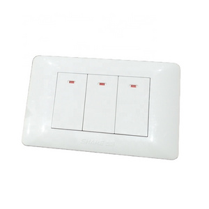 2022 Hotsale US Standard 3 Gang Light Switch For Peru/Bolivia /Thailand/Vietnam Market  16A Switch 118*75mm 110V-250V 16A