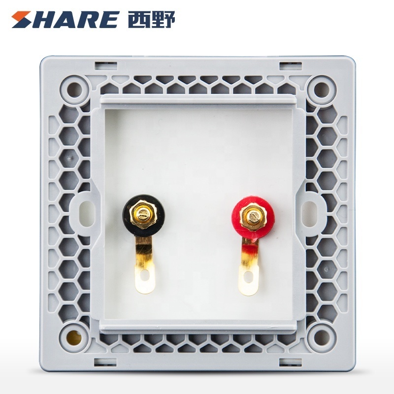 China SHARE White Panel High Quality Factory Wholesale Crtelectrical safely  Electrical Sound Wall Socket For Home 9.5mm