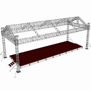 Aluminum Lighting Roof Truss with Stage Platform Customized Truss for Event