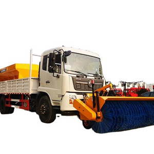 DONGFENG 100% Pure electric snow plow truck snow shovel truck ev New Energy snow sweeper truck for sale