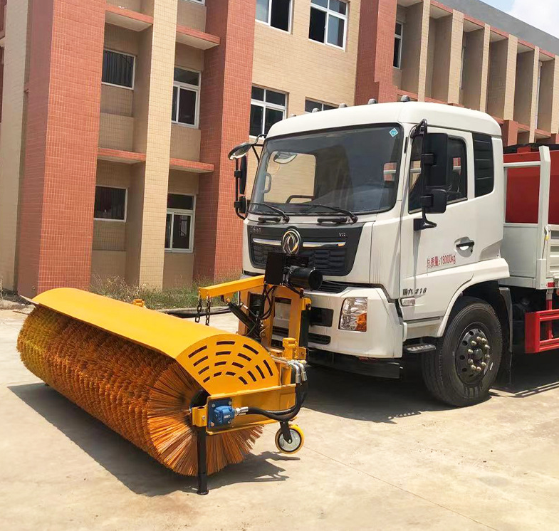 DONGFENG 100% Pure electric snow plow truck snow shovel truck ev New Energy snow sweeper truck for sale