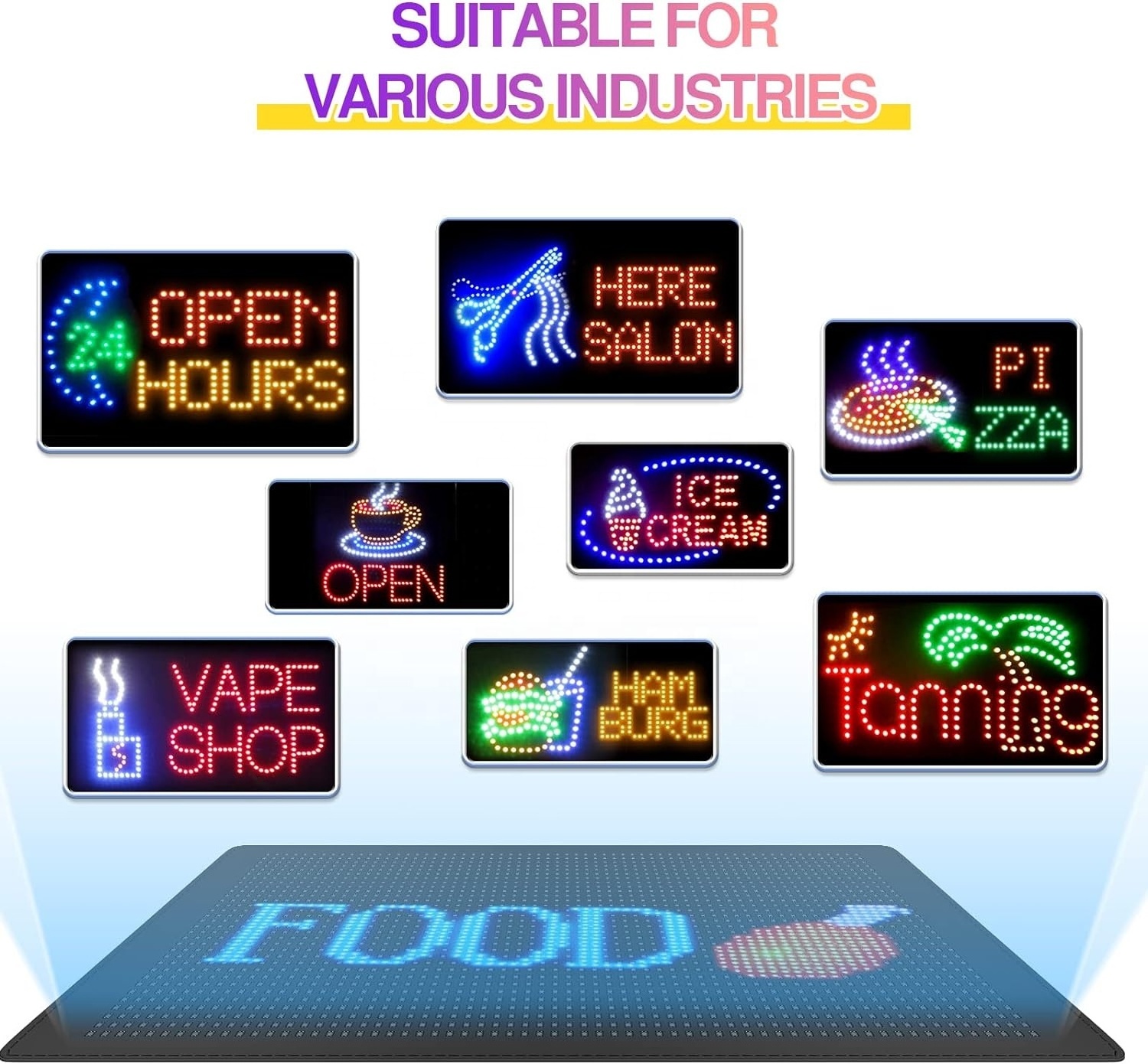 Programmable RGB Car Sign Soft Panel Flexible LED Display Screen Advertise Message Scrolling Car LED Display Board