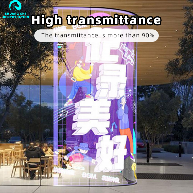 Display LED Screen Reefilm Flexible Transparent Led Film Screen Film Transparent Led