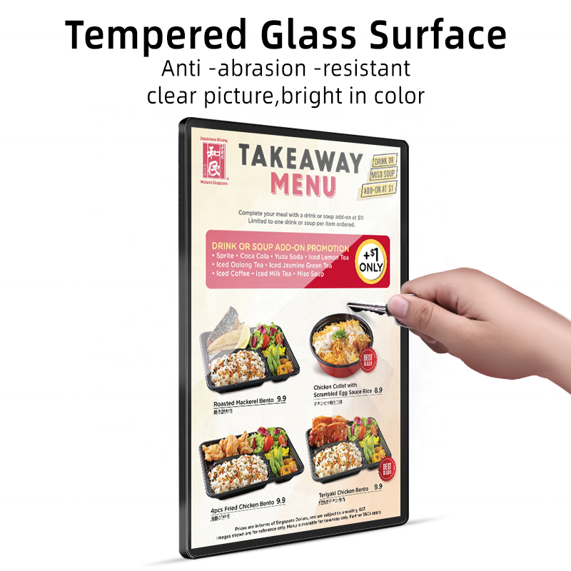 Restaurant Cinema Marketing Hanging Display Frame Ultra-Thin LED Light Box LED Menu Board for Advertising Working Light