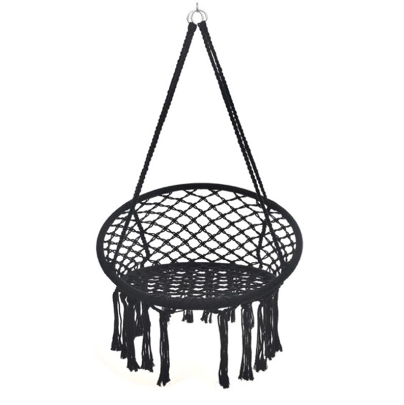 Cheap Price Outdoor Garden Sets White Cushion Solid Rattan Pod Hanging Egg Chair for Balcony