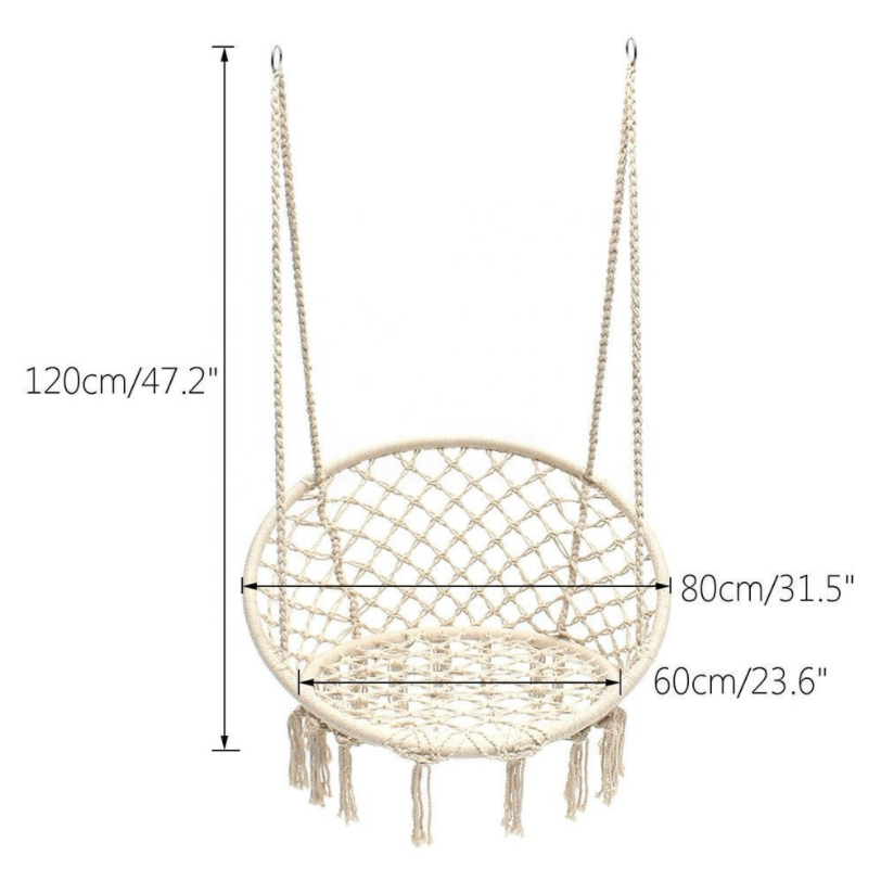 Cheap Price Outdoor Garden Sets White Cushion Solid Rattan Pod Hanging Egg Chair for Balcony