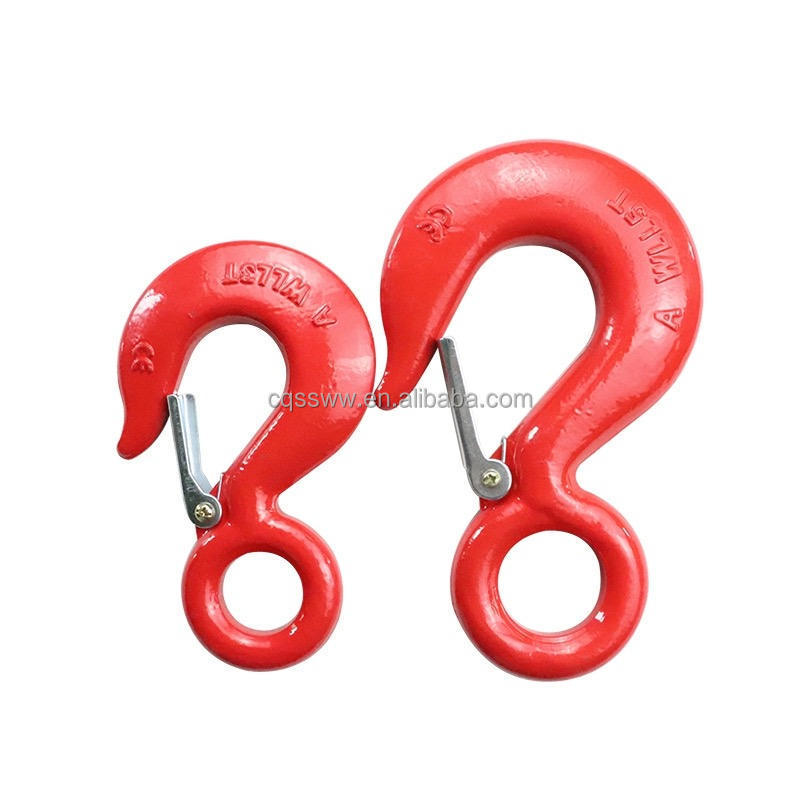 Professional Manufacture Nice Price Grab Lifting forged lift eye grab hooks Eye Hoist Hook With Latch