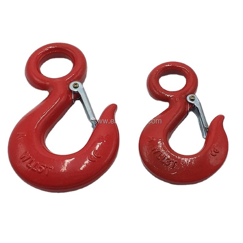 Professional Manufacture Nice Price Grab Lifting forged lift eye grab hooks Eye Hoist Hook With Latch